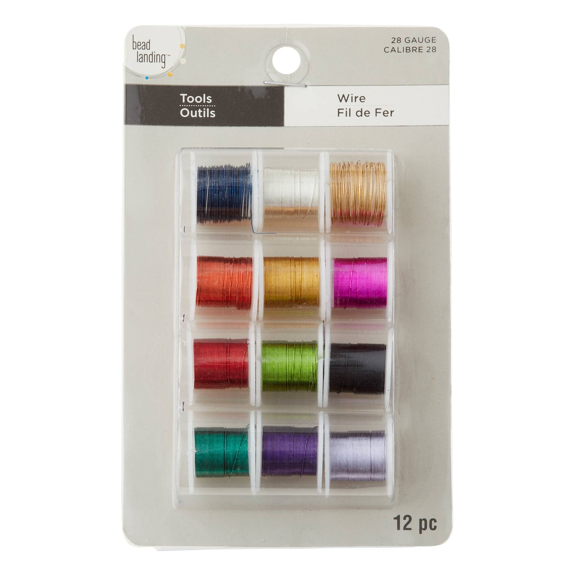 9 Packs: 12 ct. (108 total) 28 Gauge Silver Plated Copper Wire by Bead Landing™